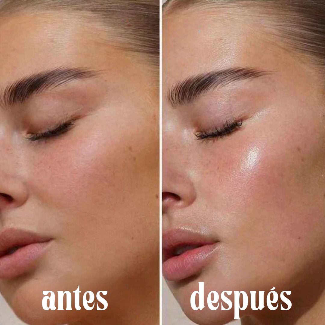 antes y después uso mascarilla facial